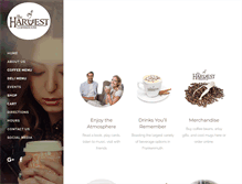 Tablet Screenshot of harvestcoffeehouse.com